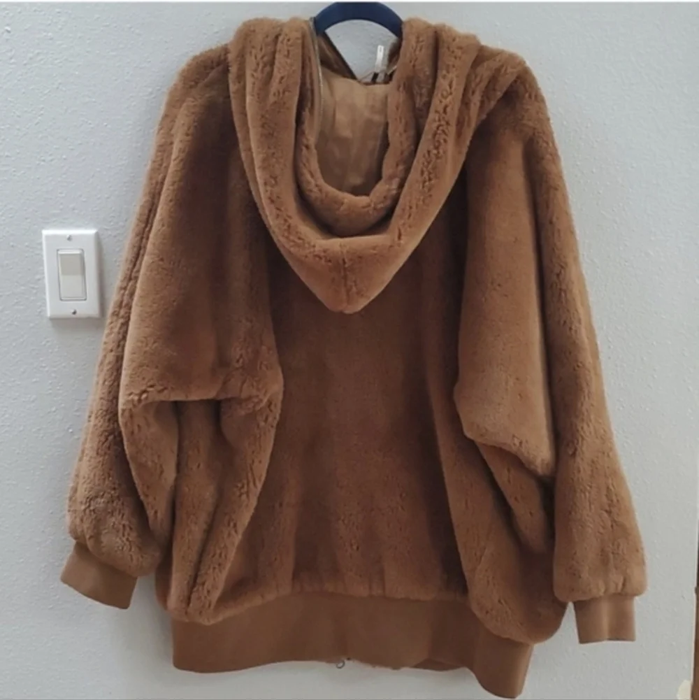 Free People Turn Up Zip Off Hoodie Jacket